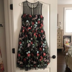 ECI New York Floral Fit and Flare Dress ❤️ Size 8